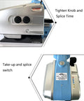 Close-up of controls on Easy Grip Cordless Electric Strapping Machine Automatic Hot Seal Pallet Bundler Battery Powered For 13 To 16 Mm PP PET Tape.
