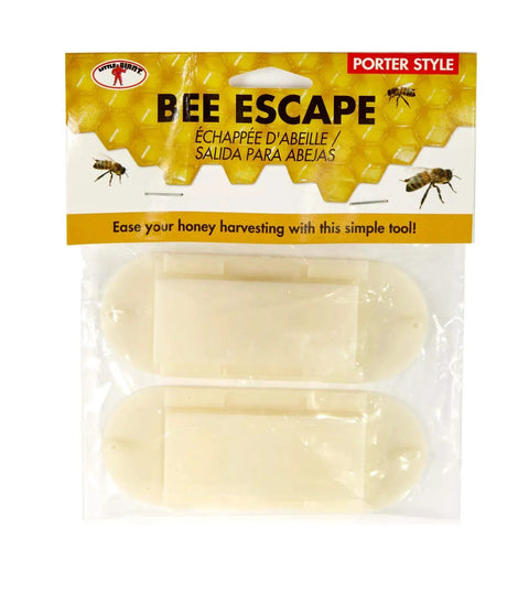 Packaging of One-Way Bee Escape Valve Porter Style For Beekeeping - Exit Only Hive Gate, 2-pack, plastic material