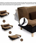 Beefy Heavy Duty Folding Bed Lifting Hinge with Three Position Adjustable Mechanism shown on a convertible sofa