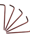 Go To 5mm Hex Key Wrench Set, 5 Piece L Shaped Allen Keys With Ball End For Bike And Furniture Repair arranged in a fan shape