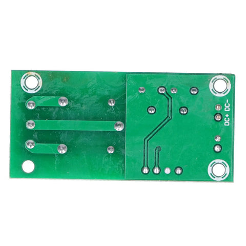 Two Pack Vibration Sensor Module 12V DC Time Delay Relay Alarm With Adjustable Sensitivity And Delay From 1 To 240 Seconds Low Standby Current No False Alarms Industrial Grade Protection Real Time Vibration Detection And Reliable Alarm PCB rear view