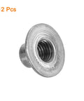 Top Shelf M10 Carbon Steel Tee Nuts Twelve Piece Set featuring round base flange insert with female thread for secure mounting.
