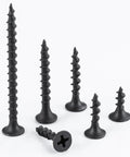 Black Drywall Screws Kit Size 6 With Phillips Head Coarse Thread Fasteners For Drywall Wood Slate Iron Construction