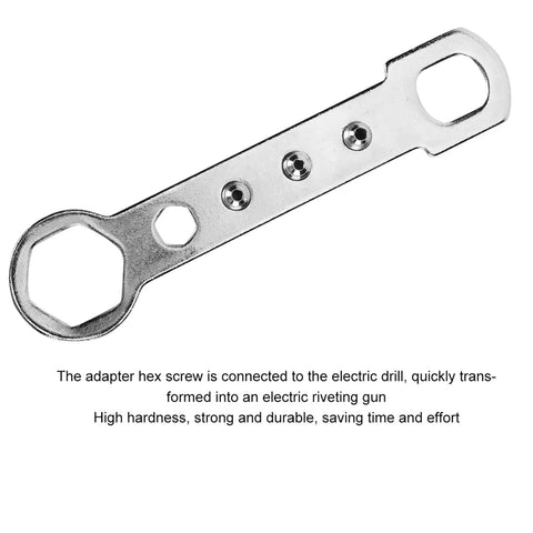 Car Rivet Adapter Kit Alloy Steel Head with Vertical Handle Quick Drill Conversion Tool 173 by 35mm