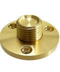 Solid Brass Garboard Drain Plug Kit For One Half Inch Hole, Includes Plug And Receptacle, One Half Inch NPT Thread, Beefy Marine Boat Transom Plug Set For Fish Wells And Ice Chests, Easy To Remove, Durable Marine Hardware