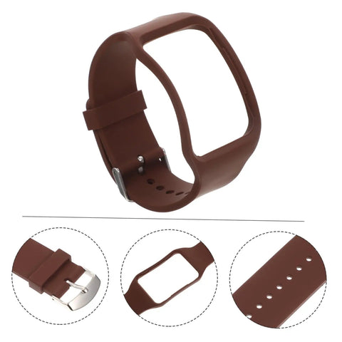 Replacement Watch Band For Gear S R750 Compatible Leather And Rubber Strap For Men And Women Slim Comfortable Easy Clip Durable Tpe Sweat Resistant Daily Wear Fashionable Wrist Accessory