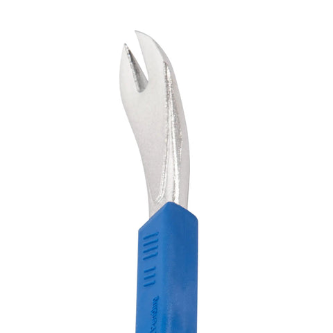 Pro Claw Nail Puller 11 Inch Pry Bar With Forged Steel Construction And No Slip Cushion Grip head close-up