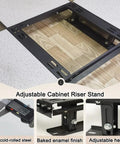 Heavy Duty Adjustable Height Server Rack Base Stand Built Rock Solid On Cold Rolled Steel For No Sweat Raised Floor Riser Setup And Boss Grade Eight Hundred Kilogram Static Load Support