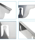 Detailed view of Stainless Steel Stove Gap Covers 2 Pack, Heat Resistant Kitchen Gap Filler, highlighting the brushed finish.