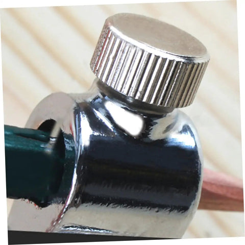 Premium Adjustable Scribing Compass For Fine Woodworkers Solid Zinc Alloy Center Marking Tool close-up of adjustable knob.