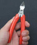 Two Pack Stainless Steel Wire Cutter Pliers With Sharp Nose For Easy Wire Cutting And Stripping in hand