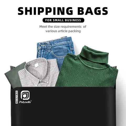 Black Poly Mailers 12x15.5 Inches 500 Pack Self Sealing Waterproof Tear Resistant Shipping Envelopes For Clothing Books And Accessories