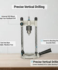 Convert Your Handheld Drill Into A Stable Benchtop Press With A Cast Iron Base For Wood And Metal Achieve Precise Vertical Drilling