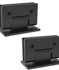 Heavy Duty 90 Degree Glass Shower Door Hinges In Solid Brass Black Finish Replacement Hardware For Five Sixteenth Inch To One Half Inch Tempered Glass Two Pack Ideal For Frameless Shower Enclosures