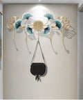 Super Slick Wall Mounted Coat Rack Keeps Entryway Looking Fresh Iron Hooks Hold Coats Bags Scarves Hats Built Tough Zero Sweat Setup, decorative design with bag.