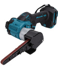 Badass Cordless Belt Sander Packs Brushless Motor To Crush Rust And Polish Wood Super Smooth No Cord Tangles 1700 Rpm heavy-duty tool with a belt.