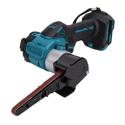Badass Cordless Belt Sander Packs Brushless Motor To Crush Rust And Polish Wood Super Smooth No Cord Tangles 1700 Rpm heavy-duty tool with a belt.