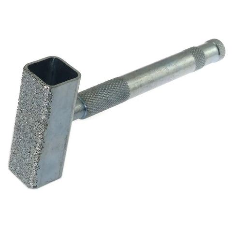Heavy Duty Diamond Grinding Wheel Dresser With Knurled Grip Handle For Truing Stone Bench Grinders And Deburring Metal Jobs No Sweat Operation Top Shelf Quality Slick Finish, steel head, 17x40mm.