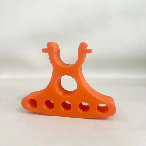 Orange clip-on stand mount bracket for road and mountain bike repair, part of Two Pack Bicycle Maintenance Handlebar Clip On Stand