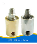 1/4 Inch Rotary Joint Swivel Connector For Water Air Oil With 360 Degree Rotation Brass Universal Union Left Thread Workhorse For Machinery And Rotating Equipment, brass and silver