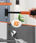 4 In 1 Door Hinge Gap Adjustment Tool Kit For Residential And Commercial Use Heavy Duty Hinge Repair Wrench With Rubber Grip in use on door hinge