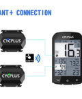 Dual Mode Bike Speed And Cadence Sensor Kit Wireless Ant Plus And Bluetooth Data For Cycling Tracks Speed And Cadence At The Same Time Easy Setup Works With Most Bike Computers Apps And GPS Watches showing ANT+ connection with device display