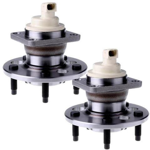 Rear Hub with Sealed Ball Bearing and Wheel Speed Sensor, 5-Lug, Pre-Greased Sealed Ball Bearing Direct Fit 2-Pack