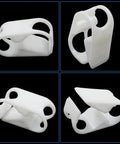 Adjustable 1/2 To 5/8 Inch Plastic Tubing Clamps, 5 Pack Peg Tube Clips for Wine, Beer, Infusion Bottles, White POM, Lab Style