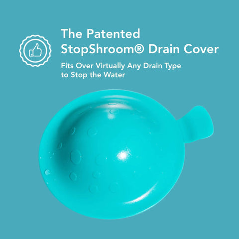Universal Drain Stopper Plug Cover For Bathtub, Bathroom Sink, And Kitchen Drains, Aqua Finish That Works With TubShroom