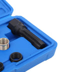 Top Tier Carbon Steel Thread Reamer Kit For Fast Repair Jobs Pro And Hobbyist Use Heavy Duty Taps Custom Length M14 One Two Five For Quick Holes And Reliable Fix It Yourself Gear, blue case with taps