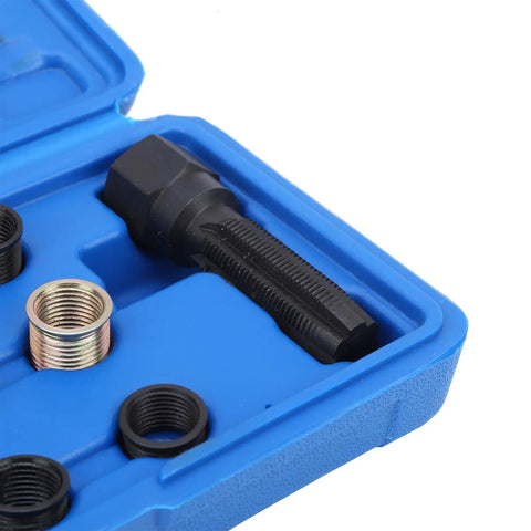Top Tier Carbon Steel Thread Reamer Kit For Fast Repair Jobs Pro And Hobbyist Use Heavy Duty Taps Custom Length M14 One Two Five For Quick Holes And Reliable Fix It Yourself Gear, blue case with taps