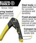 Compact F Connector Compression Crimper For DIY Cable Installations With Fixed Plunger Spring Return Comfort Grips