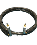 Heavy Duty 3000W Finned Heating Element Made From Tough Stainless Steel With A Round Shape, displaying the finned design for even heat.