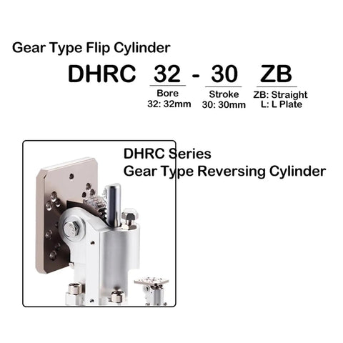 High Quality Pneumatic Manipulator Posture Block Lever Flip Cylinder Replacement Accessory For Z-FCZ20 20ZB Z-FCZ32 40L And Z-FCZ40 45L Models with gear type flip cylinder design.