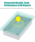 IP65 Waterproof ABS Plastic Project Box Power Control Enclosure 200x120x56mm demonstrating durability and compressive strength