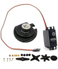 Dope Precision Digital Rc Servo Serving Ten Point Five K Of Raw Torque With Heavy Duty Steel Gears showing gear output and accessories.