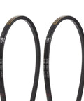 2 Pack M-21 Rubber V Drive Belt 21 Inch Pitch Girth No Nonsense Heavy Duty Workhorse Transmission Belt Shop Grade Tough close-up view.