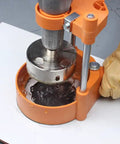Precision Hole Drilling Guide with Suction Cup for Dry and Wet Cutting used on tile surface with diamond drill bit.