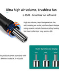 2 In 1 Digital Soldering Station With Hot Air Rework Tool And Soldering Iron, 60W Iron, 700W Gun, Quiet Brushless Fan, nozzles shown