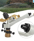 Top Pick Heavy Duty One Point Five Inch Impact Sprinkler For Backyard And Farm Irrigation Featuring 360 Degree Adjustable Head.