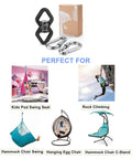 Heavy Duty Swing Swivel Featuring Frictionless 360 Spin Silent Ball Bearings Badass Aluminum Alloy Build for various swing and climbing setups.