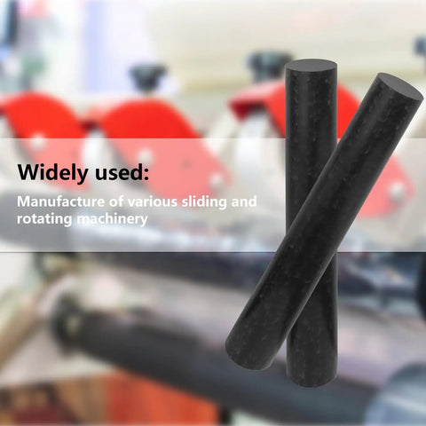 4 Pack 1.57 Inch Black Acetal Copolymer Rods 12 Inch Length Delrin Style Plastic Rods For No Mar Fixtures Bushings And Spacers High Density Hard Wear Resistant Engineering Grade Rods, used in sliding machinery