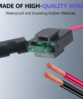 High-quality 18 AWG wiring with plug for 4 Pin 2 Wire Battery Wiring Harness for Dirt Quad Dune Buggy MX350 MX400 Electric Dirt Bike.