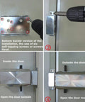 Installation of Smart Wireless Electronic Deadbolt Lock With Keyless Entry No Keys Needed, stainless steel, door security setup