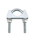 Single U-Bolt Muffler Tip Exhaust Hook Clip for 1-1/2 Inch Exhaust Pipe, Galvanized Carbon Steel