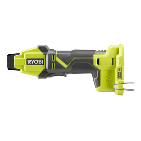 18V Cordless Pex Tubing Clamp Tool Only For Fast Pipe Securing, pro-grade design in side view with yellow-black finish