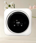 Hassle Free 2 In 1 Washer Dryer Combo Wall Mount Mini Portable Laundry Machine With Lcd Display front view showing controls and timer.