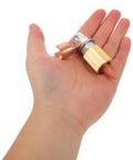 Hand holding component from Two Piece Welding Ground Clamp And Holder Set For Dent Puller Machines Automotive Welder Ground Clamp Accessories.