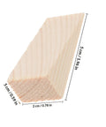 Heavy Duty Wooden Door Stopper Wedges 5 Pack Triangular Door Holders For Home And Shop Use, Anti Slip Base, Will Not Scratch Floors, Works On Carpet Wood Tile Concrete
