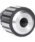 Top Shelf Heavy Duty 5/8 Inch Drill Chuck Kit Featuring K32 Tightening Key And Mt2 Taper Arbor forged steel chuck close-up view.